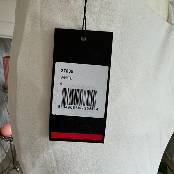 La Femme Strapless Evening Dress in White 27035 - Picture 10 of 13